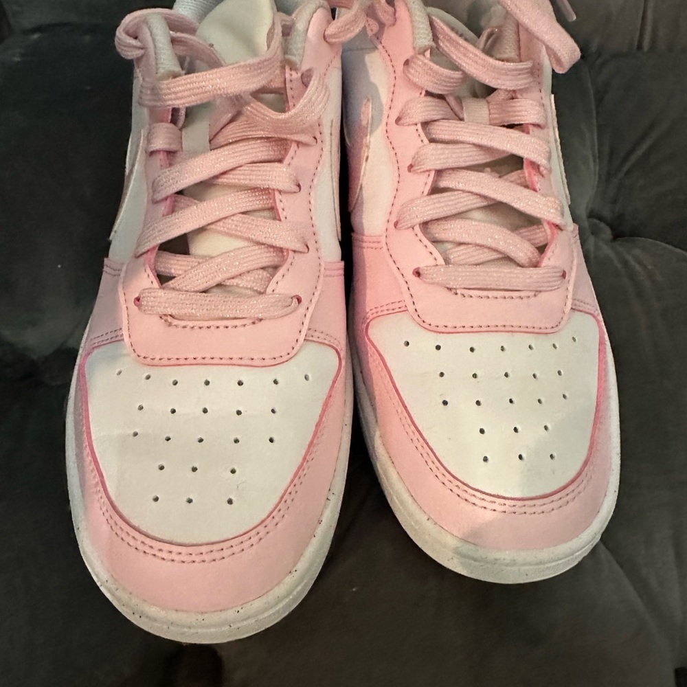 Kids Pink and White Sneakers